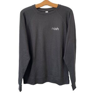 Good Land Supply Co Nash Crewneck Sweatshirt Mens Medium Black Cotton Blend NEW